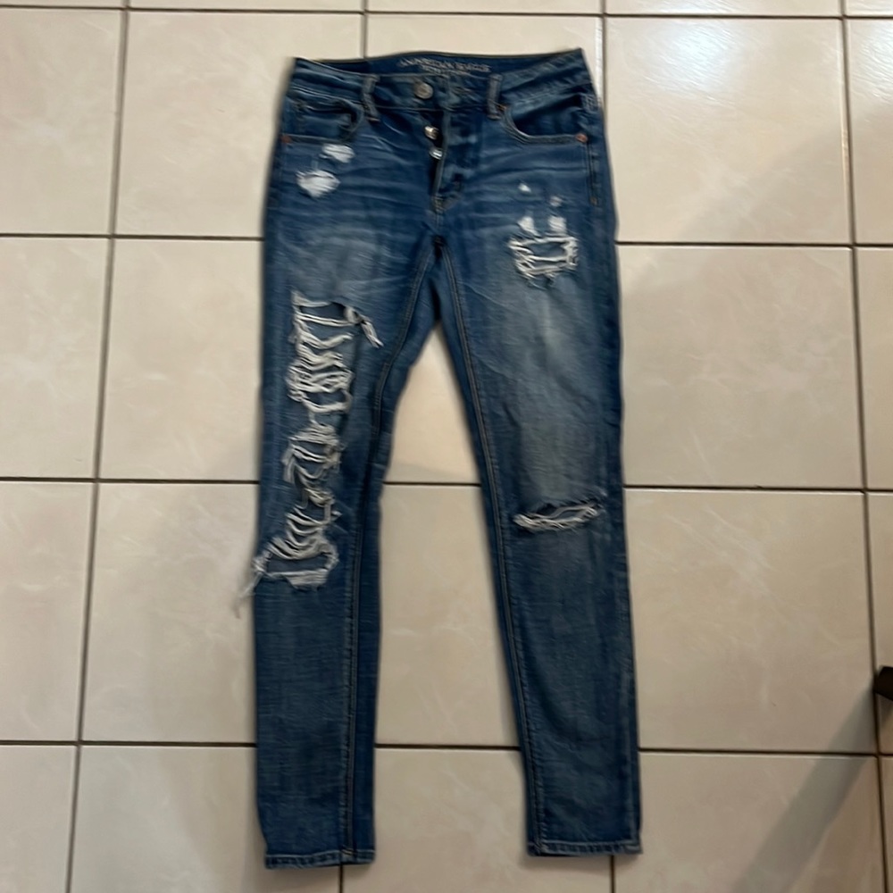 American Eagle Tom girl jeans. Size 00 - lightly worn